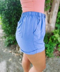 Kori Bottoms Maggie Tie Front Linen Shorts