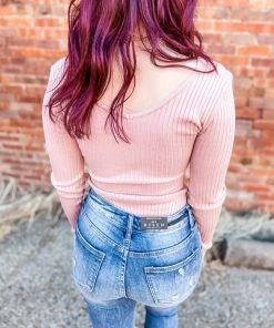 Love Tree Amber Long Sleeve Rib Bodysuit- Mauve 9 Love Tree Amber Long Sleeve Rib Bodysuit- Mauve