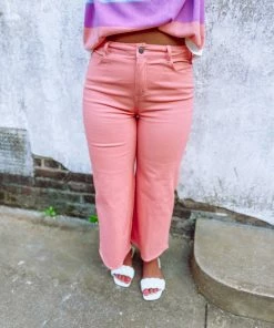 Entro Ayla Peach High Waisted Denim Pants