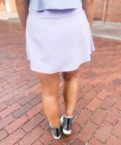 Love Tree Bottoms Brandy Mini Skort- Lilac
