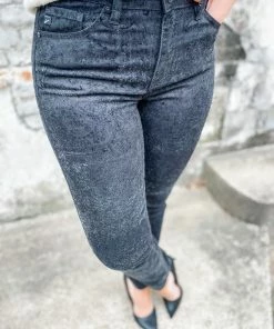 Kancan Denim Jada Black Ankle Skinny Jeans