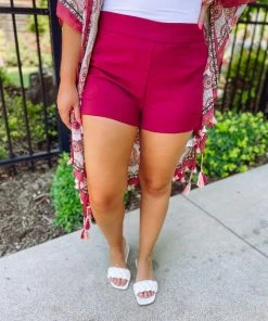 Ee:some Blair Fitted High Waisted Shorts