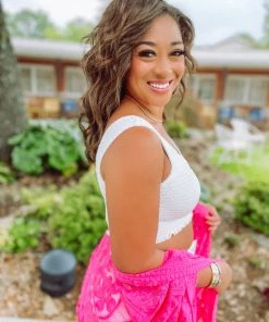 Texas Bling Tops Melissa Cropped Smocked Sleeveless Top