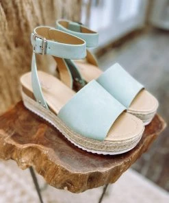 Fortune Dynamic Shoes Topic Platform Sandals- Dark Mint