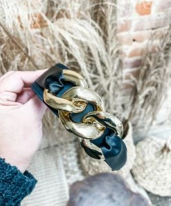Texas Bling Hair Accessories Kinsley Gold Chunky Chain Headband