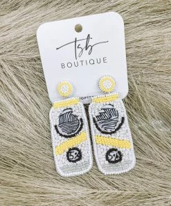 Texas Bling Jewelry Hard Seltzer Beaded Earrings