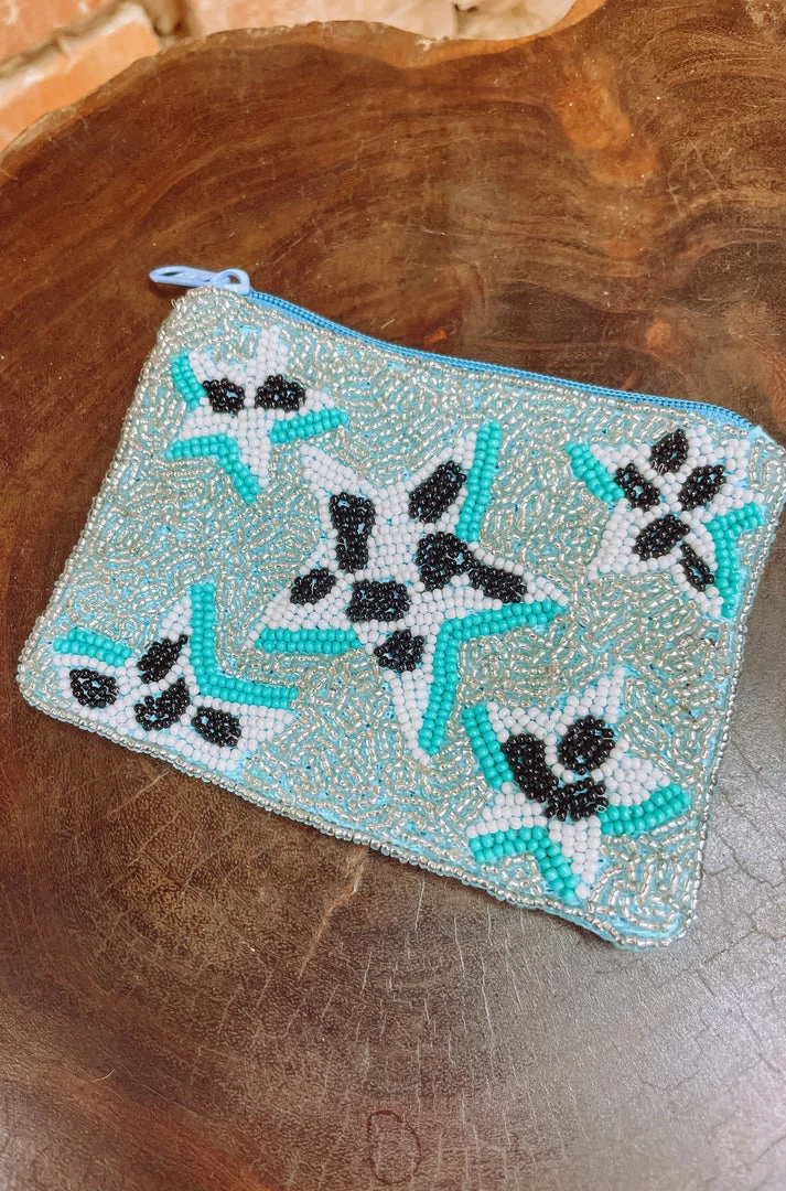 Texas Bling Spotted Star Beaded Pouch Bags 2 Texas Bling Spotted Star Beaded Pouch Bags