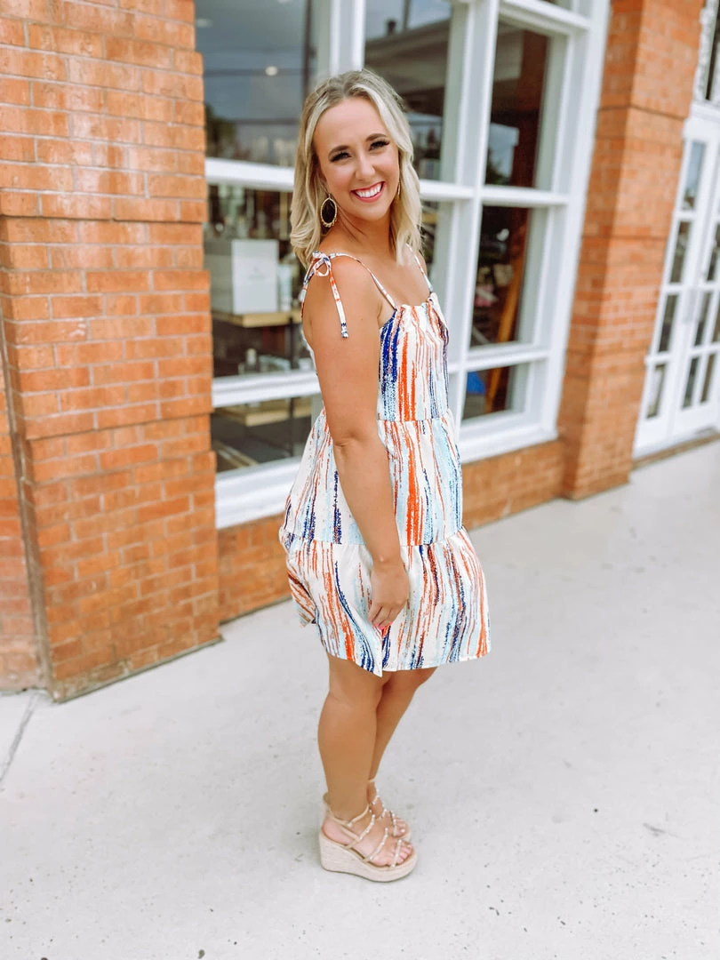 EL Kanna Morgan Multicolor Spaghetti Dress Dresses 4 EL Kanna Morgan Multicolor Spaghetti Dress Dresses