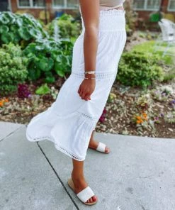 Ee:some Hattie Smocked Eyelet Maxi Skirt 10 Ee:some Hattie Smocked Eyelet Maxi Skirt