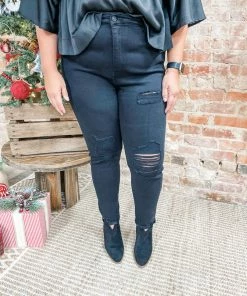 Kancan Dion High Rise Slim Straight Jeans