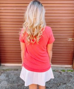 Oddi Plus Camila Triangle Reverse Coverstitch Top Tops