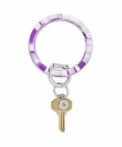 Texas Bling Deep Purple Marble Collection Key Ring SFA