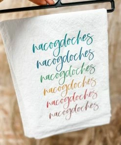 Texas Bling Nacogdoches Rainbow Towel