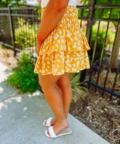 Entro Hadley Floral Socked Tiered Skirt