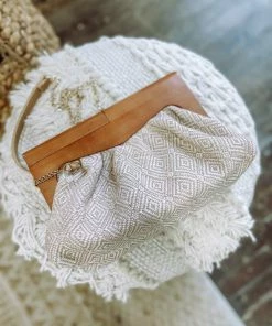 Texas Bling Neutral Babe Nicole Beige Diamond Crossbody