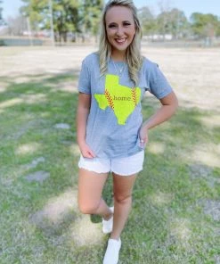 Pierce + Pine Graphic Tees Texas Home Softball