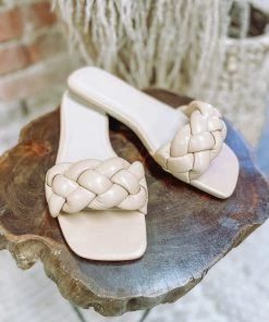Fortune Dynamic Neutral Babe Ball Twist Sandals- Natural