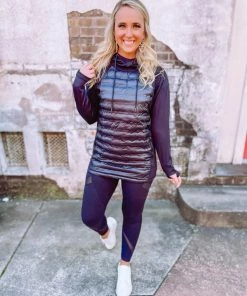 Mono B Micah Puff Body Pullover- Black