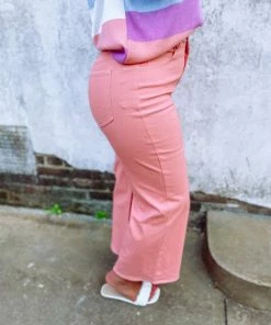 Entro Ayla Peach High Waisted Denim Pants 7 Entro Ayla Peach High Waisted Denim Pants