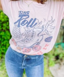 G Ink Graphic Tees Just Roll With It