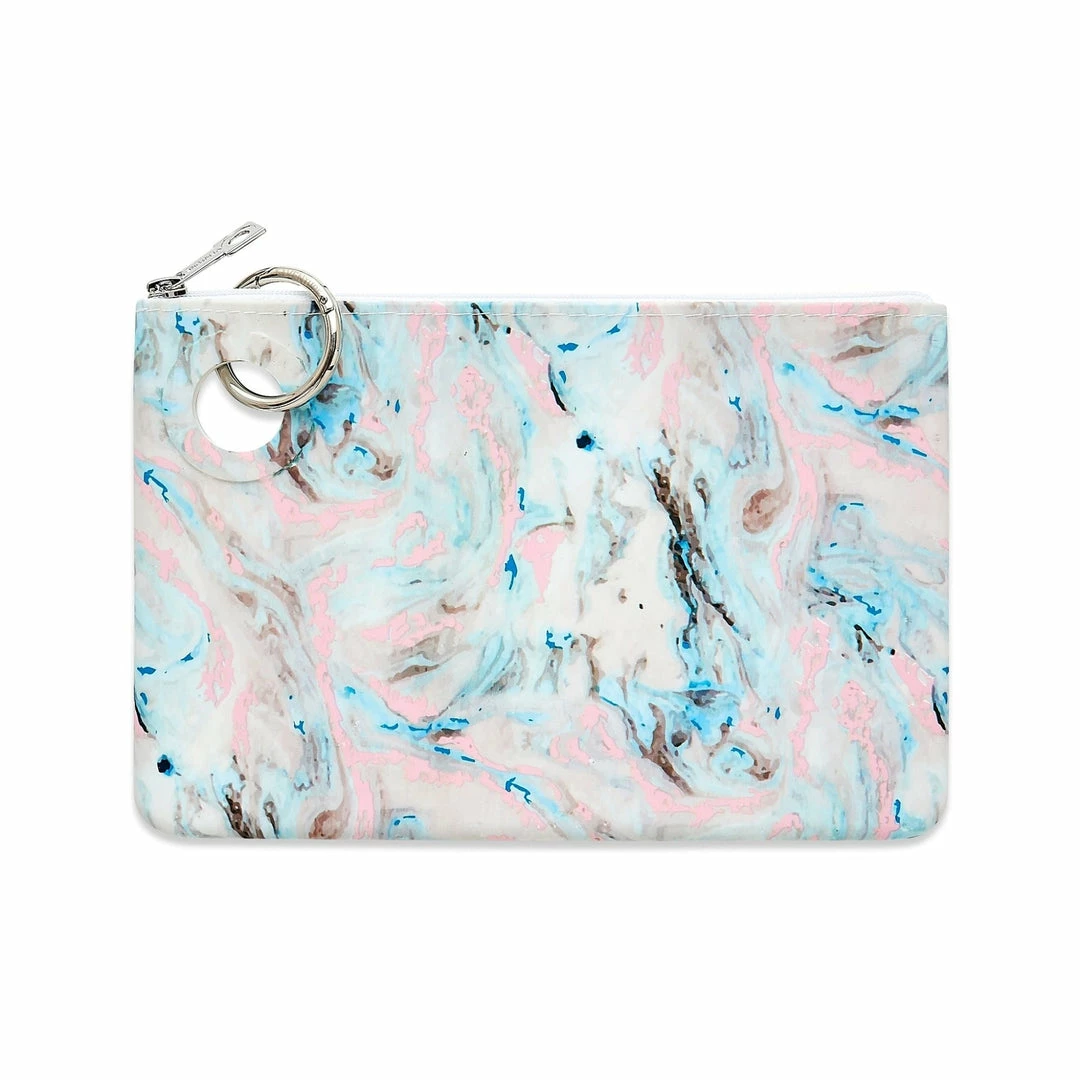 Texas Bling Pastel Marble- Large Silicone Pouch Bags 1 Texas Bling Pastel Marble- Large Silicone Pouch Bags