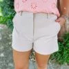 Mittoshop Raya Front Pocket Shorts- Sand