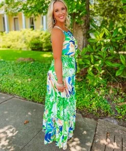 Flying Tomato Dresses Wren Palm Leaf Hi Low Dress 8 Flying Tomato Dresses Wren Palm Leaf Hi Low Dress