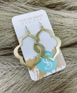 Texas Bling Mary Gold Everyday Drop Earrings- Hook