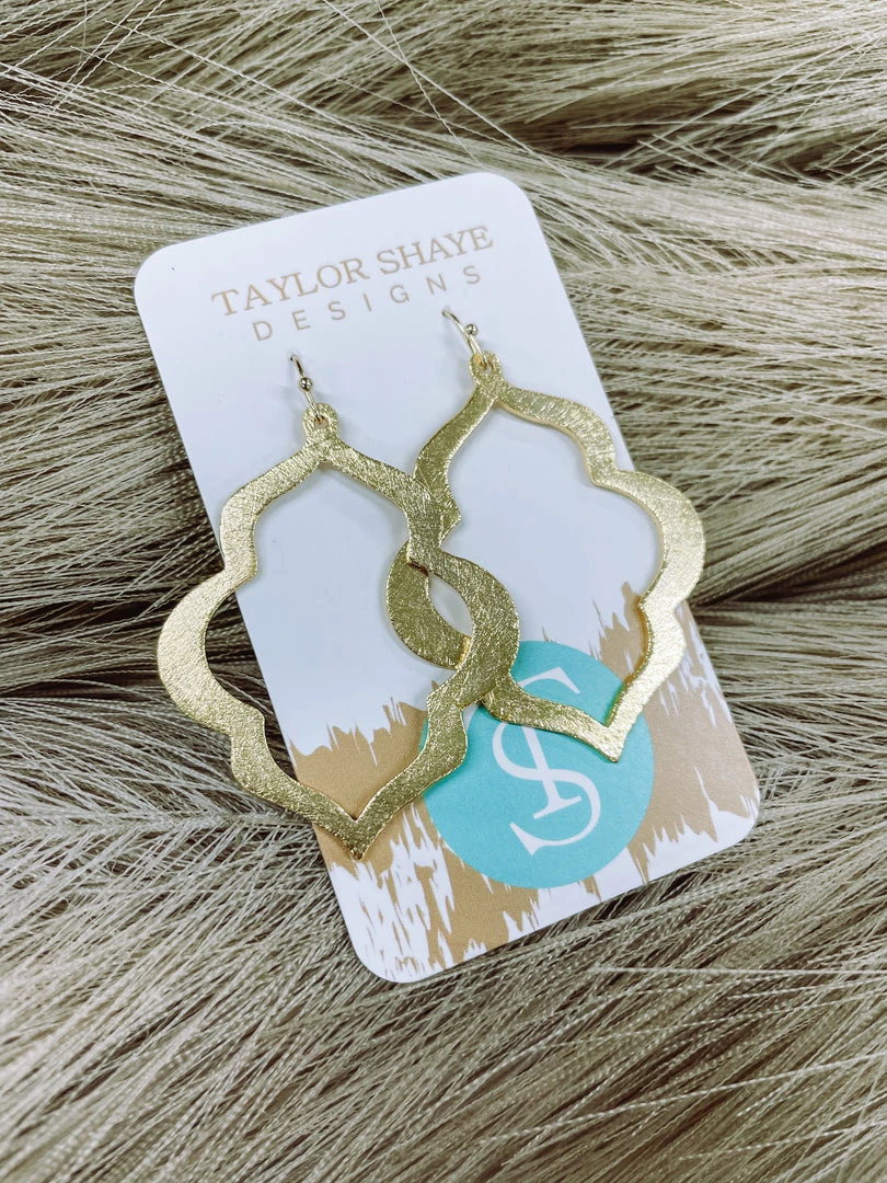 Texas Bling Mary Gold Everyday Drop Earrings- Hook 1 Texas Bling Mary Gold Everyday Drop Earrings- Hook