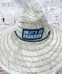 Texas Bling Hats Let's Go Brandon Straw Hat