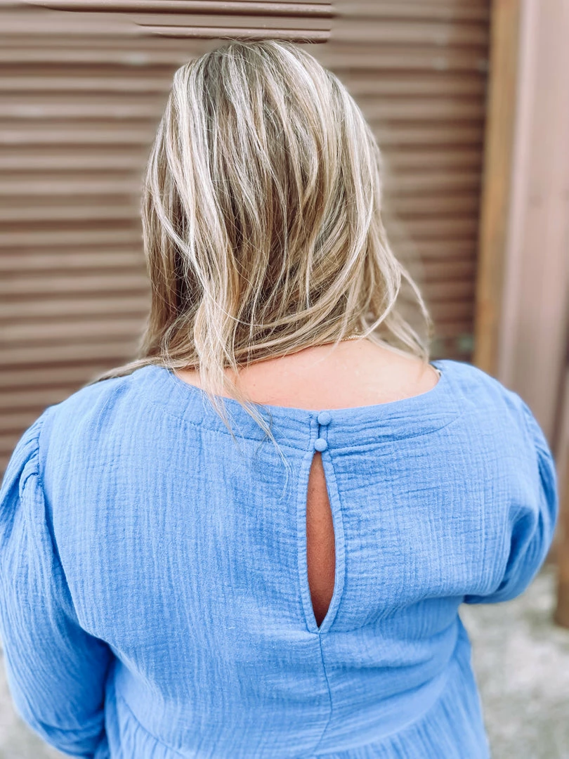 Umgee Emerson Multi Tiered Textured Keyhole Dress 7 Umgee Emerson Multi Tiered Textured Keyhole Dress