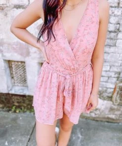 She + Sky Jolie Floral Print Romper Rompers & Jumpsuits