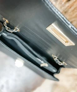 Texas Bling Nina Faux Leather Crossbody- Black Bags 5 Texas Bling Nina Faux Leather Crossbody- Black Bags