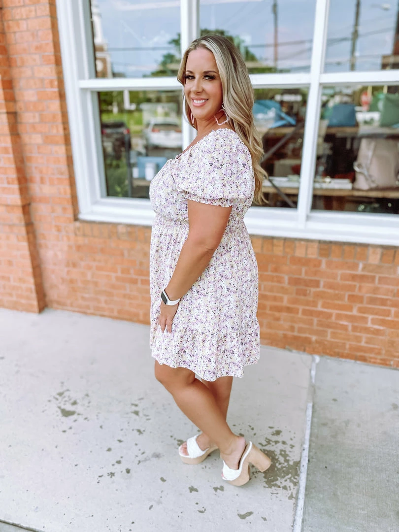 Hayden Teagan Floral Tie Front Smocked Dress Plus 4 Hayden Teagan Floral Tie Front Smocked Dress Plus