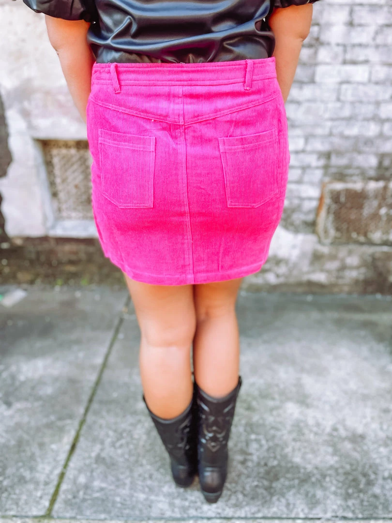 Wild Lilac Bottoms Sienna Corduroy Mini Skirt 4 Wild Lilac Bottoms Sienna Corduroy Mini Skirt