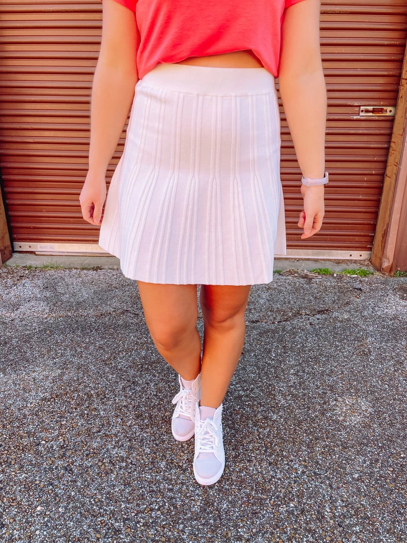 Bluivy Bottoms Madisyn Sweater Knit Mini Skirt- Cream 1 Bluivy Bottoms Madisyn Sweater Knit Mini Skirt- Cream