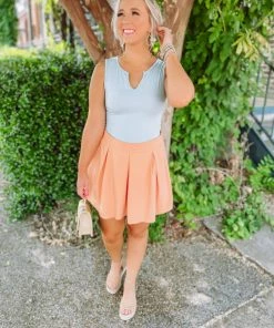 Entro Tops Mercy Ribbed V Neck Bodysuit