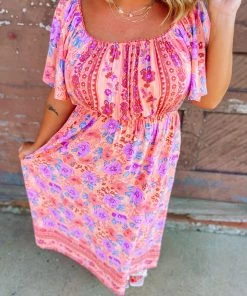 Hailey & Co Plus Dahlia Printed Maxi Dress