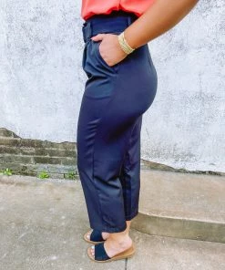 Idem Ditto Betsy Straight Leg Belted Formal Pant Bottoms