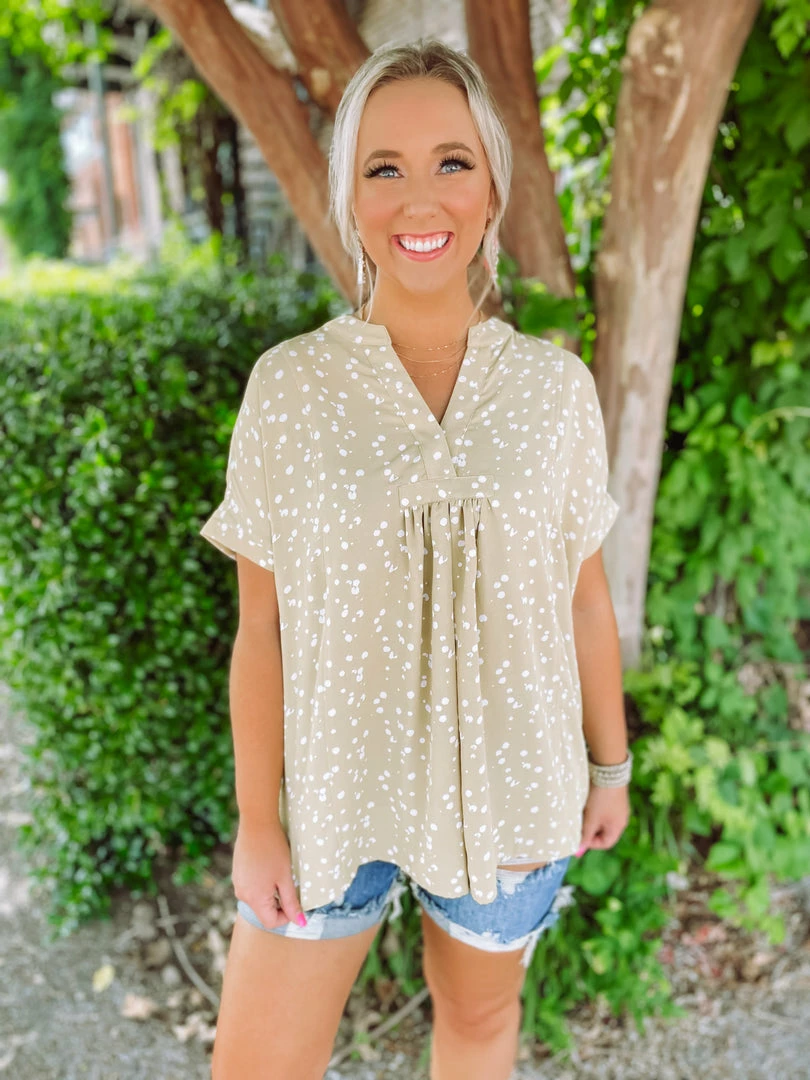 Easel Victoria Printed Woven Tunic- Kiwi Tops 8 Easel Victoria Printed Woven Tunic- Kiwi Tops