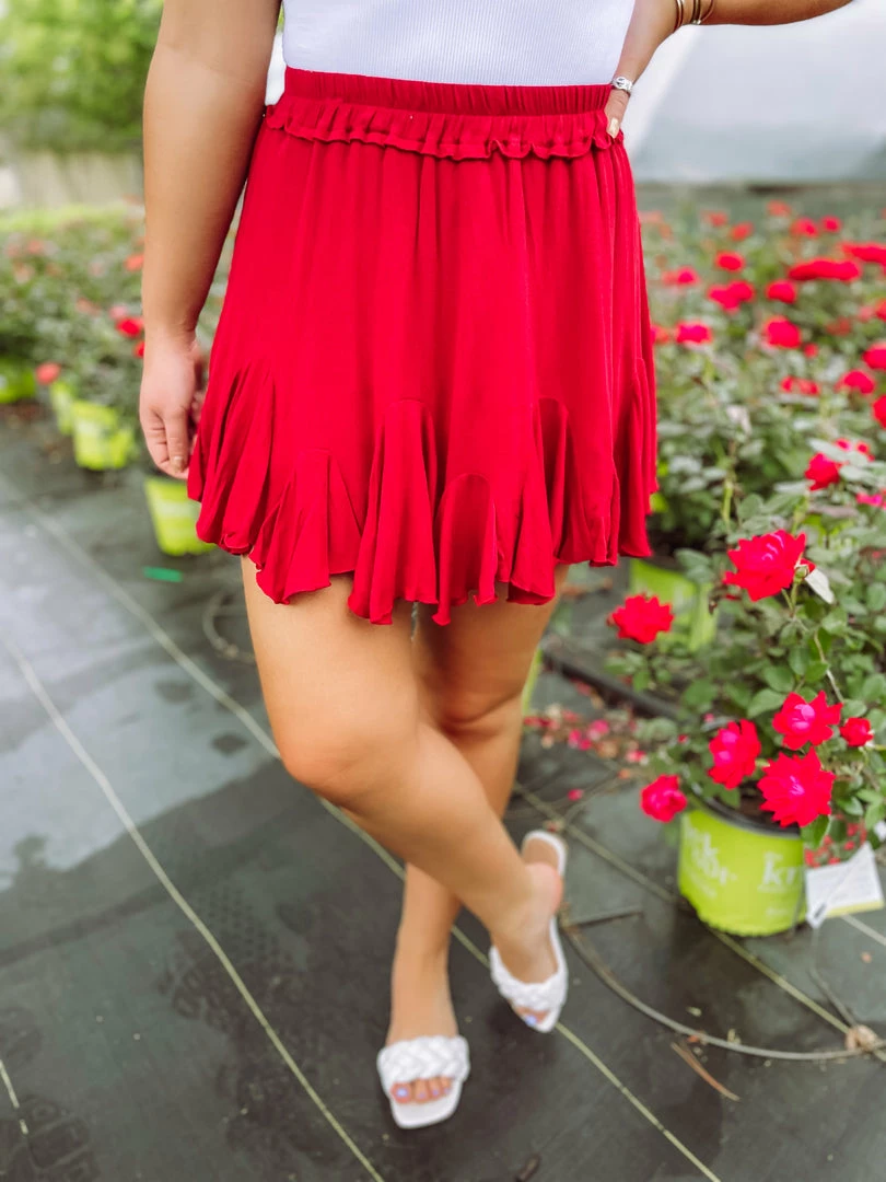 Trend Shop Bottoms Jade Mini Pleated Skirt- Cranberry 1 Trend Shop Bottoms Jade Mini Pleated Skirt- Cranberry