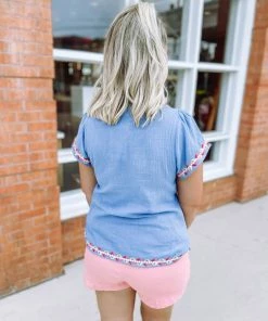 Andree Daphne Embroidered Outline Top 15 Andree Daphne Embroidered Outline Top