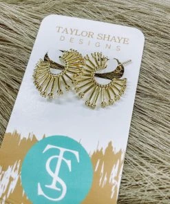 Texas Bling Sandy Hoop Earrings Jewelry