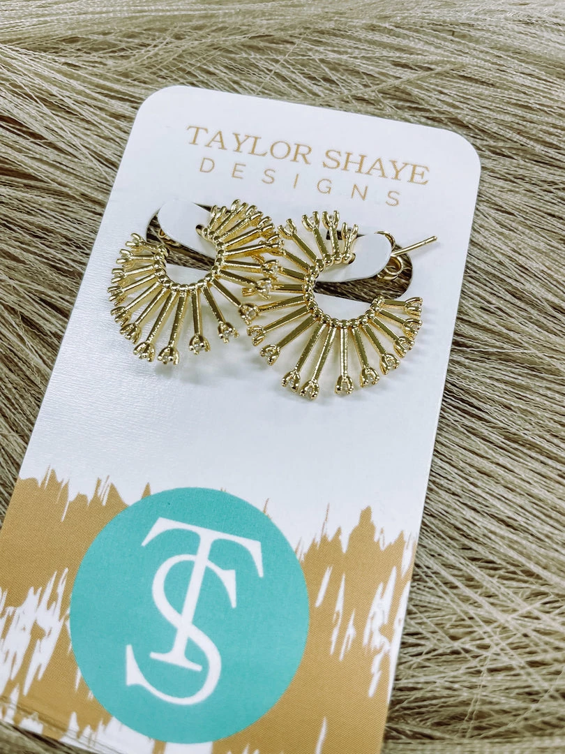 Texas Bling Sandy Hoop Earrings Jewelry 2 Texas Bling Sandy Hoop Earrings Jewelry