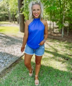 Just Black Denim Bella High Rise Frayed Hem Shorts- Medium Wash