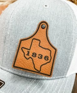 Texas Bling 1836 Leather Ear Tag Hat