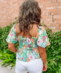 Flying Tomato Camilla Printed Woven Top