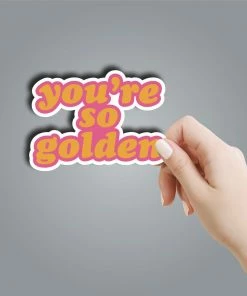 Texas Bling Stickers You're So Golden Sticker