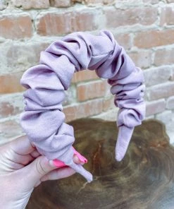 Texas Bling Hair Accessories Dusty Pink Ruched Headband