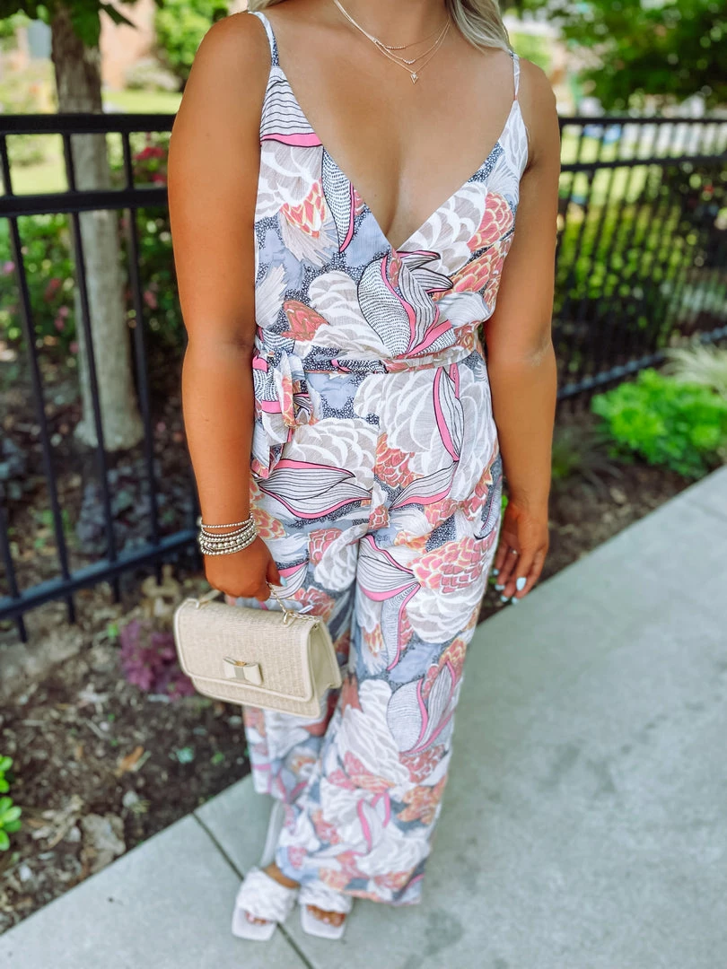 Cezanne Taylor Floral Self Tie Jumpsuit Take Me Away: Resort Edition 2 Cezanne Taylor Floral Self Tie Jumpsuit Take Me Away: Resort Edition